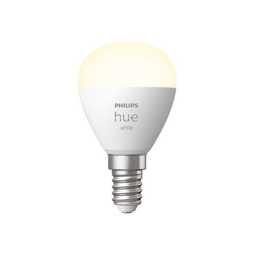 Philips Philips Hue - LED-glödlampa - form: P45 - E14 - 5.7 W - varmt vitt ljus - 2700 K - vit