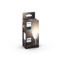 Produktbild för Philips Hue - LED-glödlampa - form: P45 - E14 - 5.7 W - varmt vitt ljus - 2700 K - vit