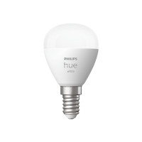 Produktbild för Philips Hue - LED-glödlampa - form: P45 - E14 - 5.7 W - varmt vitt ljus - 2700 K - vit