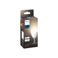 Produktbild för Philips Hue - LED-glödlampa - form: P45 - E14 - 5.7 W - varmt vitt ljus - 2700 K - vit