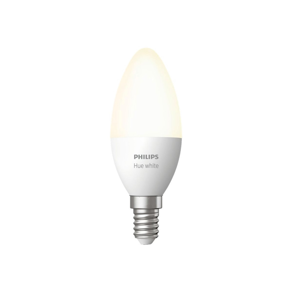 Produktbild för Philips Hue White - LED-glödlampa - form: ljus - E14 - 5.5 W - mjukt varmt vitt ljus - 2700 K