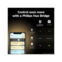 Produktbild för Philips Hue White - LED-glödlampa - form: ljus - E14 - 5.5 W - mjukt varmt vitt ljus - 2700 K