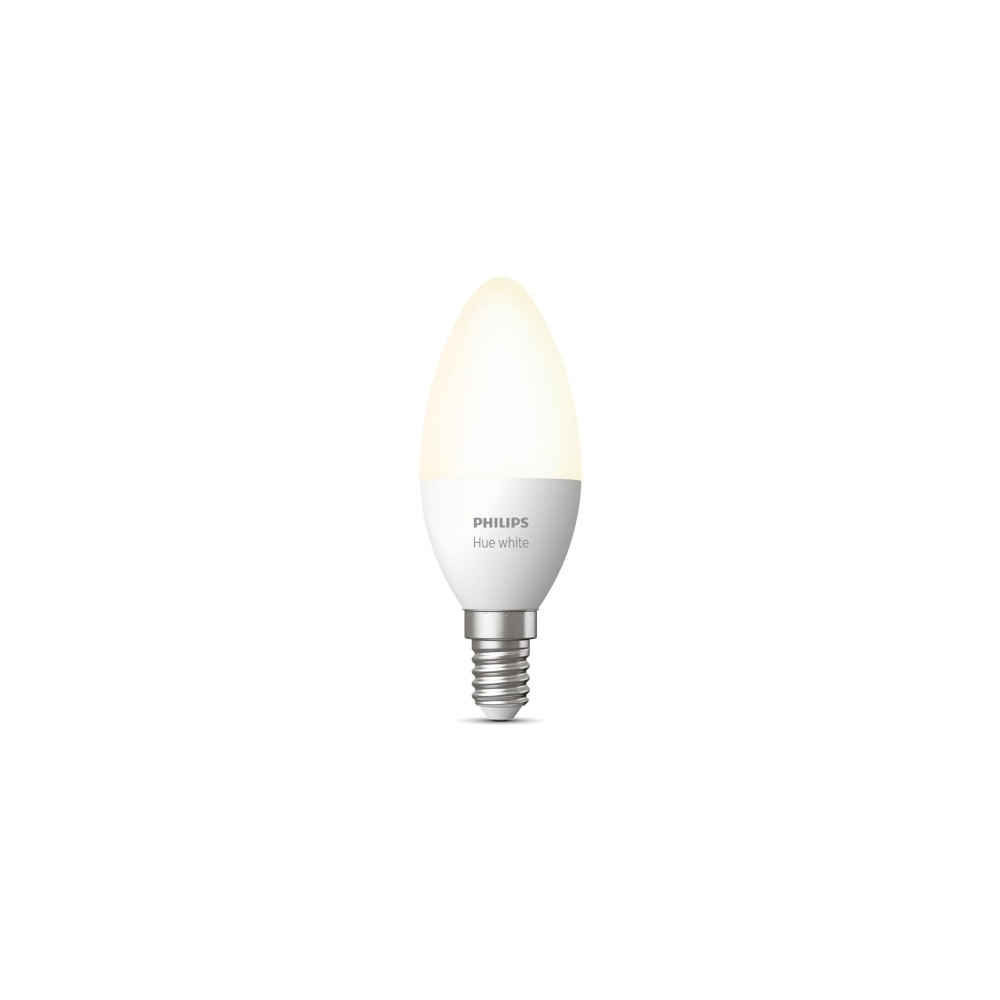Produktbild för Philips Hue White - LED-glödlampa - form: ljus - E14 - 5.5 W - mjukt varmt vitt ljus - 2700 K