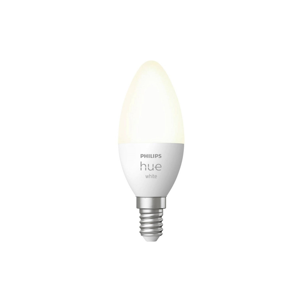 Produktbild för Philips Hue White - LED-glödlampa - form: ljus - E14 - 5.5 W - mjukt varmt vitt ljus - 2700 K