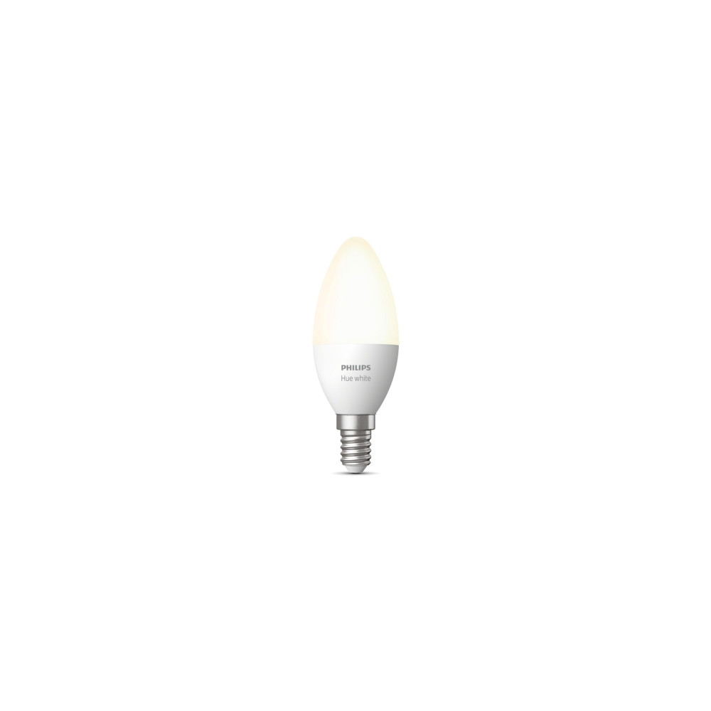 Produktbild för Philips Hue White - LED-glödlampa - form: ljus - E14 - 5.5 W - mjukt varmt vitt ljus - 2700 K