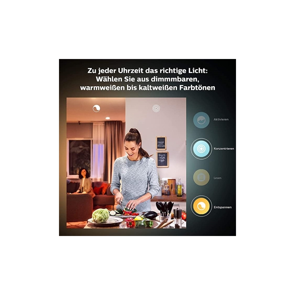 Produktbild för Philips Hue White - LED-glödlampa - form: ljus - E14 - 5.5 W - mjukt varmt vitt ljus - 2700 K