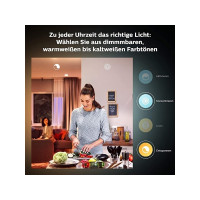 Produktbild för Philips Hue White - LED-glödlampa - form: ljus - E14 - 5.5 W - mjukt varmt vitt ljus - 2700 K