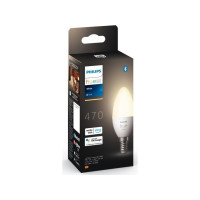 Produktbild för Philips Hue White - LED-glödlampa - form: ljus - E14 - 5.5 W - mjukt varmt vitt ljus - 2700 K