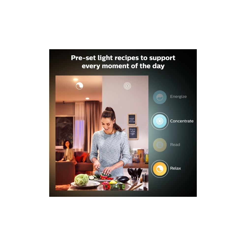Produktbild för Philips Hue White - LED-glödlampa - form: ljus - E14 - 5.5 W - mjukt varmt vitt ljus - 2700 K