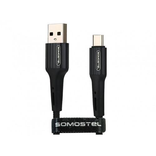 SOMOSTEL USB TYPE-C 3.6A CABLE BLACK SOMOSTEL 3600mAh QUICK CHARGER Q...