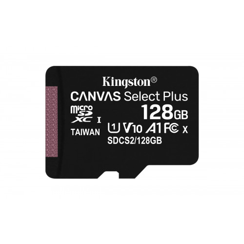 Kingston Technology Kingston Technology Canvas Select Plus 128 GB MicroSDXC UHS-I Klass 10