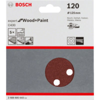Miniatyr av produktbild för Bosch 2 608 605 643 Sliptillbehör 5 styck Sandpapper