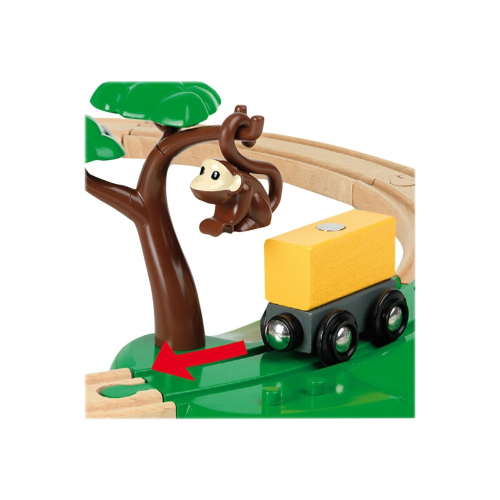 Produktbild för BRIO - Safari-järnvägsset