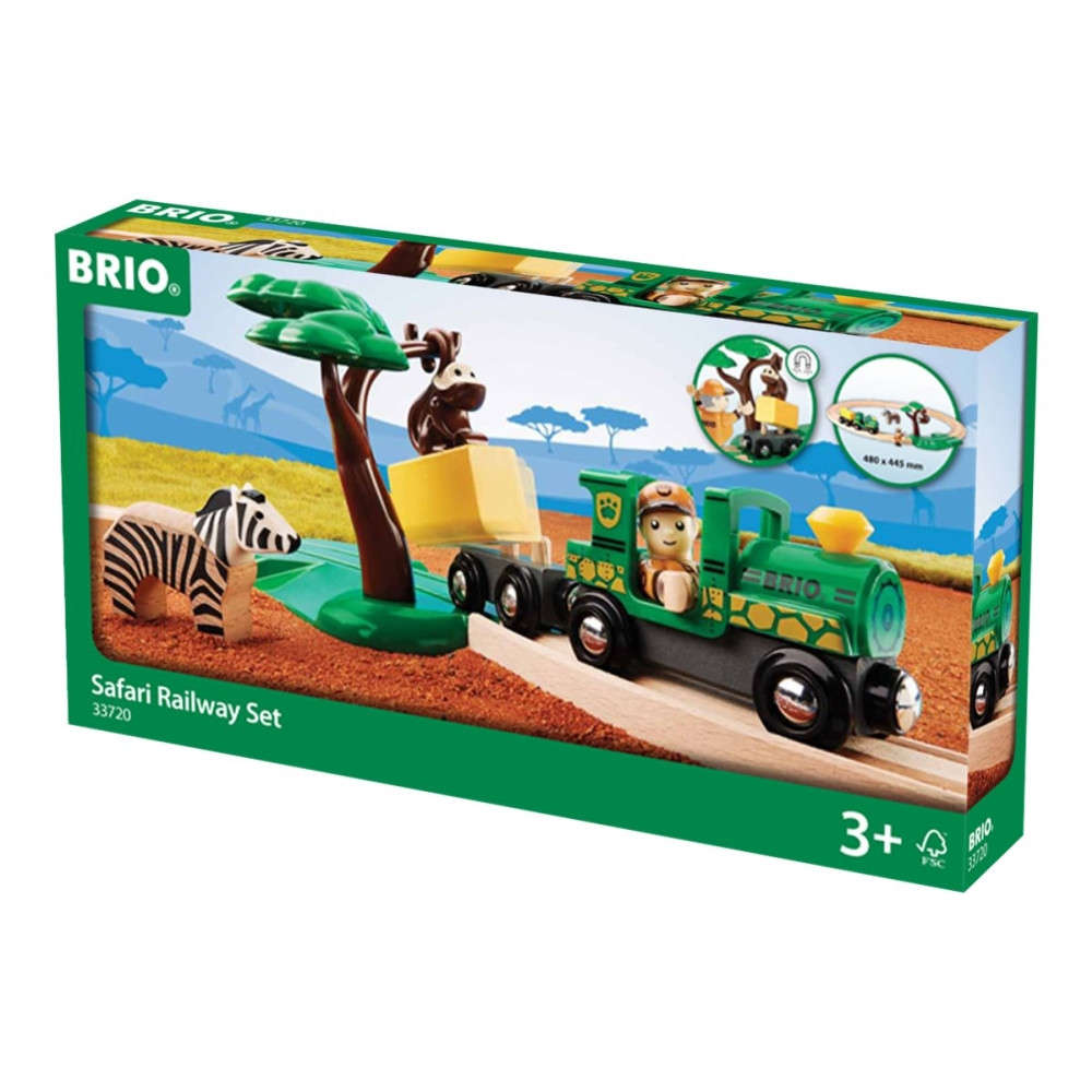 Produktbild för BRIO - Safari-järnvägsset