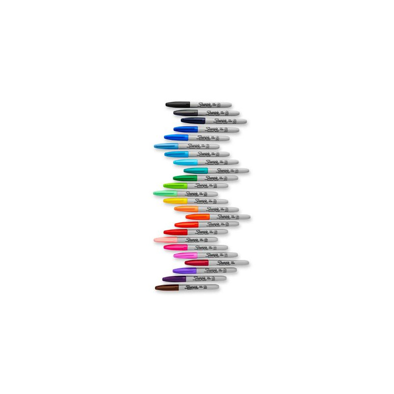 Produktbild för Sharpie Fine märkpennor 24 styck Fin spets Multifärg