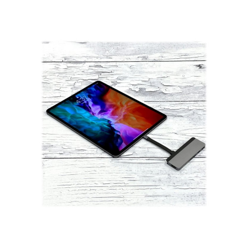 Produktbild för HYPER HD28C USB 3.2 Gen 1 (3.1 Gen 1) Type-C Grå