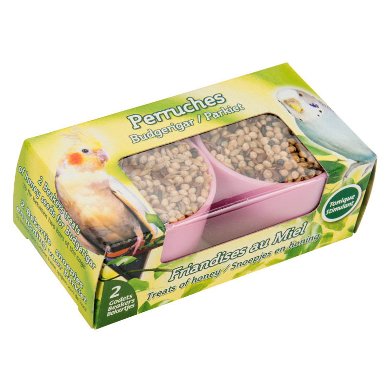 Produktbild för Fågelgodis i skålar Tyrol 2x22 g