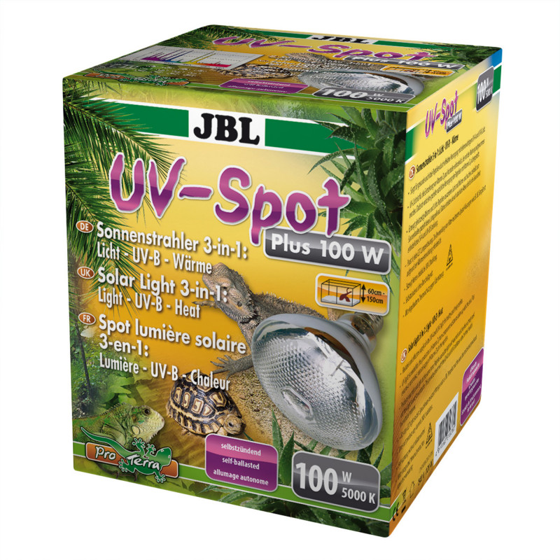 Produktbild för Värmelampa UV-spot plus  JBL 100 w