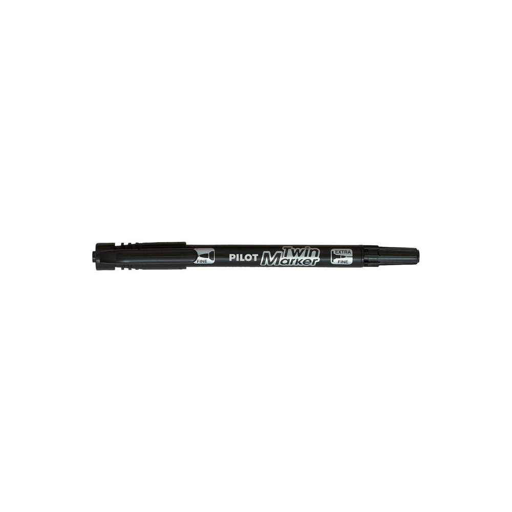 Produktbild för Märkpenna PILOT BG Twin Marker Svart