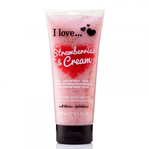 I Love... I Love… Exfoliating Shower Smoothie Strawberries & Cream 200ml