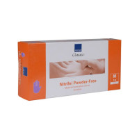 Produktbild för Nitrilhandske puderfri lila M 100/fp