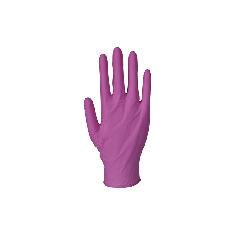 Produktbild för Nitrilhandske puderfri rosa M 100/fp