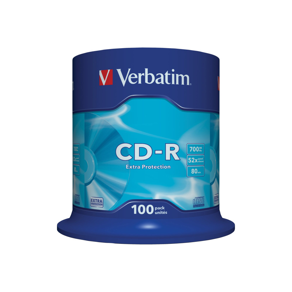 Produktbild för Verbatim - CD-R x 100 - 700 MB - lagringsmedier