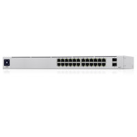 Miniatyr av produktbild för Ubiquiti Networks UniFi 24-Port PoE hanterad L2/L3 Gigabit Ethernet (10/100/1000) Strömförsörjning via Ethernet (PoE) stöd 1U Silver