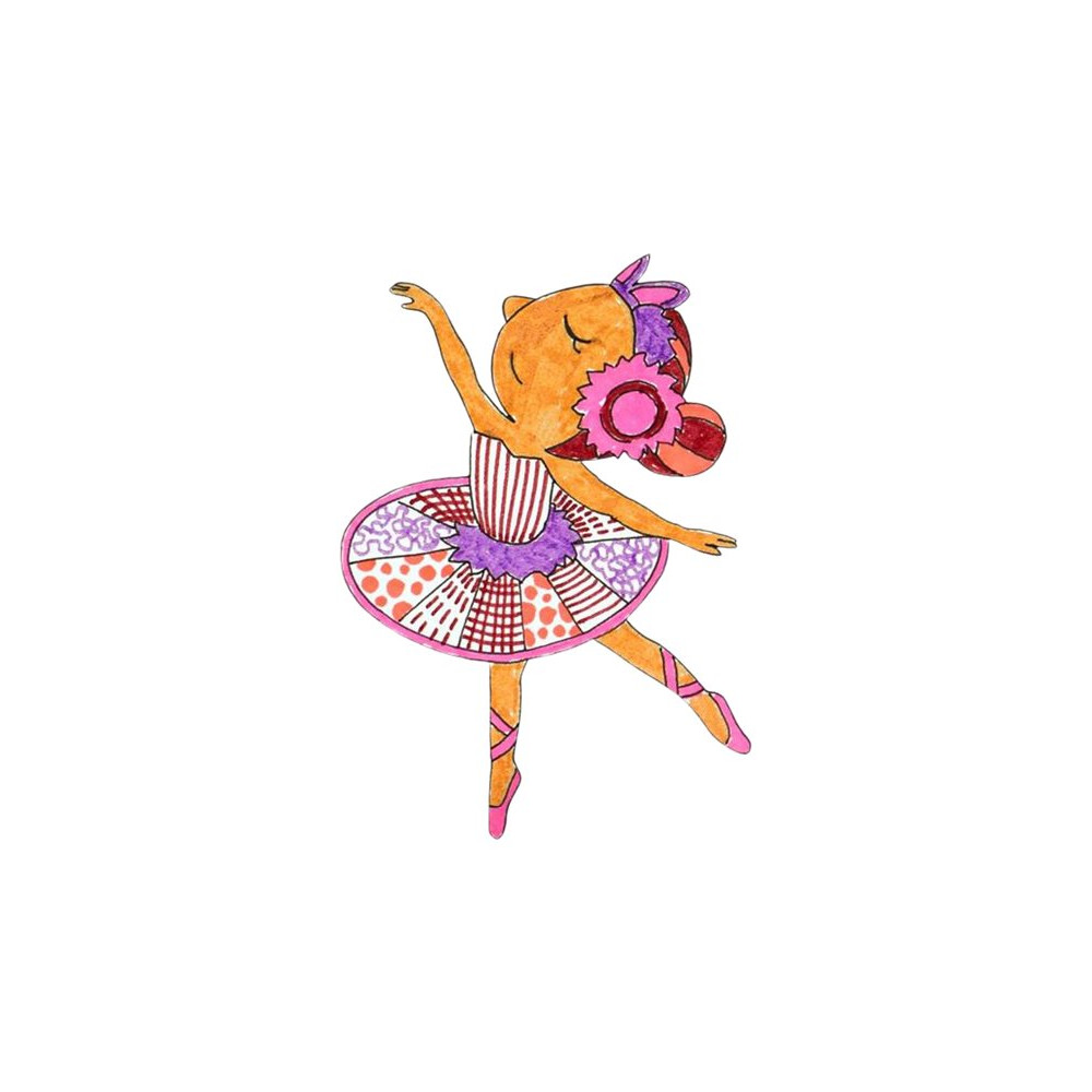 Produktbild för Faber-Castell CONNECTOR Ballerina - fiberspetspenna - olika klara färger (paket om 33)