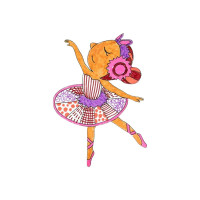 Produktbild för Faber-Castell CONNECTOR Ballerina - fiberspetspenna - olika klara färger (paket om 33)