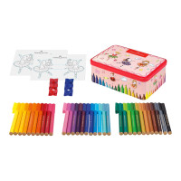 Produktbild för Faber-Castell CONNECTOR Ballerina - fiberspetspenna - olika klara färger (paket om 33)