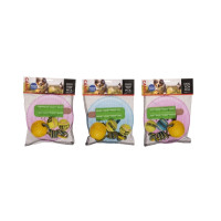 Produktbild för Hundleksaksmix, 4 st (frisbee, boll på snöre, tennisboll, po...