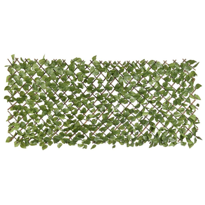 Produktbild för Nature Trädgårdsspaljé med lagerblad 90x180 cm grön