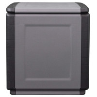 Miniatyr av produktbild för Dynbox 54x53x57 cm 130 L mörkgrå och svart