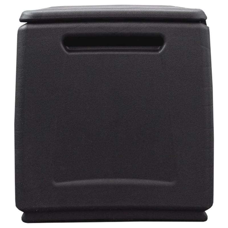 Produktbild för Dynbox 54x53x57 cm 130 L mörkgrå och svart
