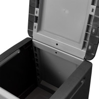 Miniatyr av produktbild för Dynbox 54x53x57 cm 130 L mörkgrå och svart