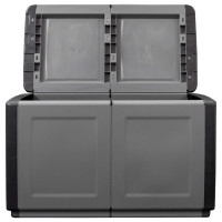 Miniatyr av produktbild för Dynbox 96x53x57 cm 230 L mörkgrå och svart