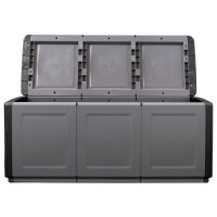Miniatyr av produktbild för Dynbox 138x53x57 cm 330 L mörkgrå och svart