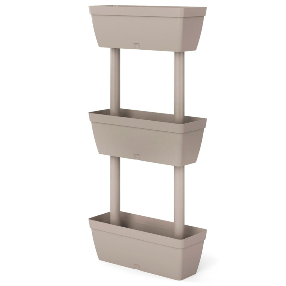 Produktbild för Blomlådor 6 st 100 cm taupe