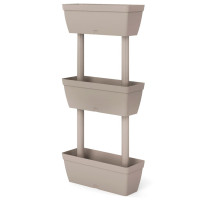 Produktbild för Blomlådor 6 st 100 cm taupe