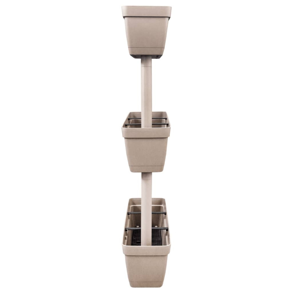 Produktbild för Blomlådor 6 st 100 cm taupe