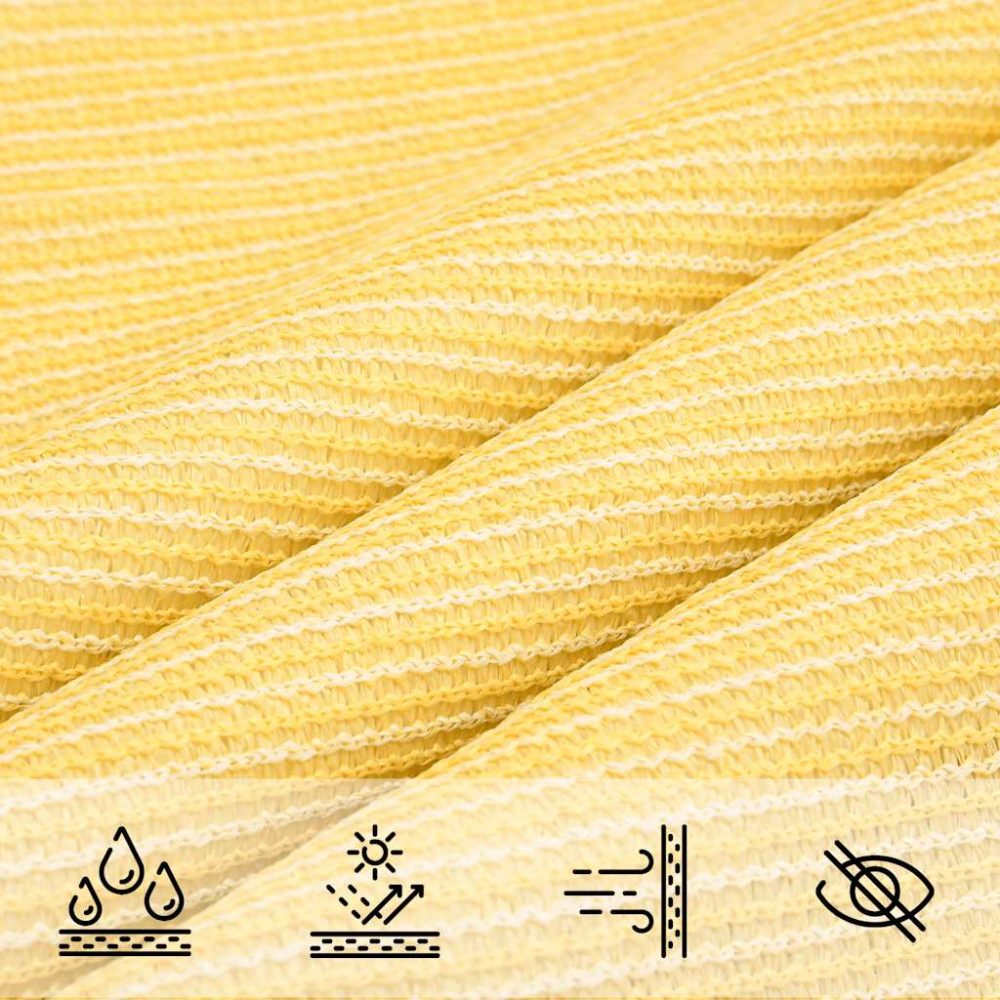Produktbild för Solsegel 160 g/m² beige 4x4 m HDPE