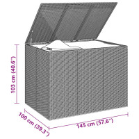 Produktbild för Dynbox PE-rotting 145x100x103 cm grå