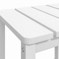 Produktbild för Adirondack bord vit 38x38x46 cm HDPE