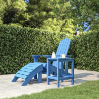 Produktbild för Adirondack bord aquablå 38x38x46 cm HDPE