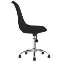 Produktbild för Snurrbar kontorsstol svart tyg