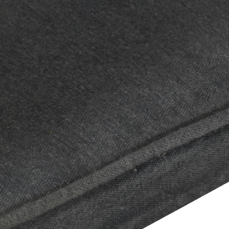 Produktbild för Öronlappsfåtölj svart kanvas