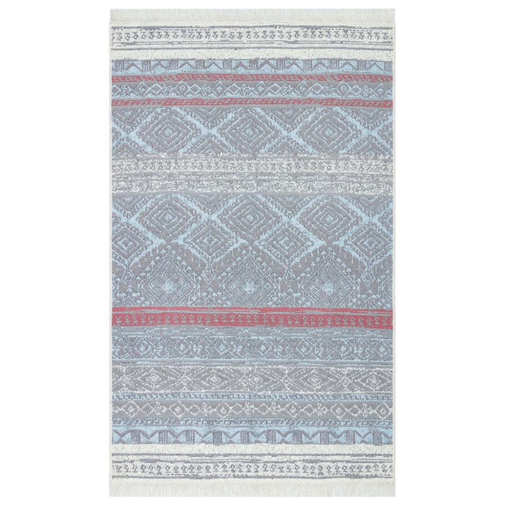 Produktbild för Matta rosa och aqua 160x230 cm bomull