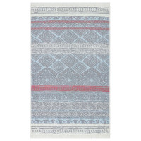 Produktbild för Matta rosa och aqua 160x230 cm bomull