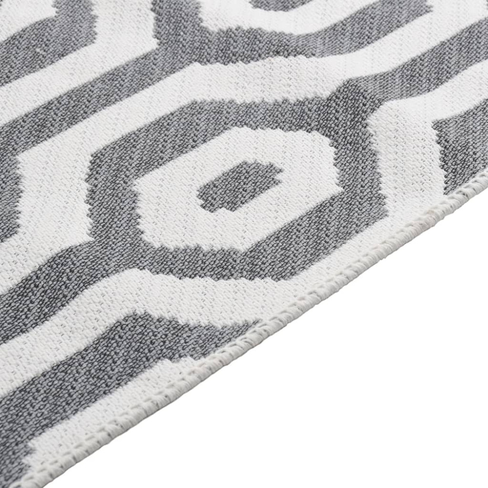 Produktbild för Matta grå 100x200 cm bomull
